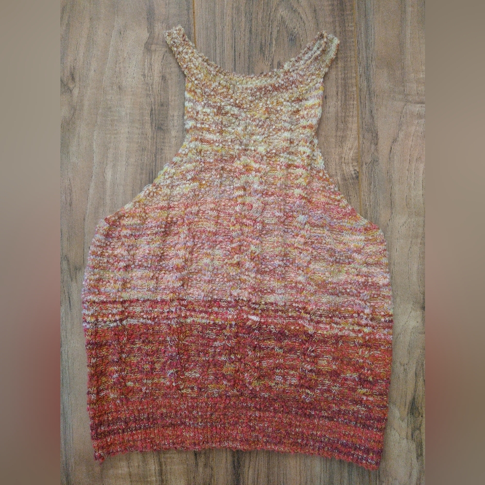 EVERYTHING $10 - Anthropologie Pilcro Multicolor Chunky Knit Sweater Tank NEW XS